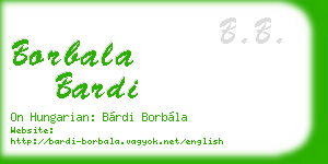borbala bardi business card