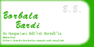 borbala bardi business card
